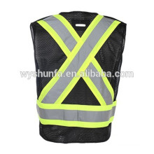 ENISO20471 & ANSI/ISEA 107-2010 Class 2 reflective heat transfer printing logo vest